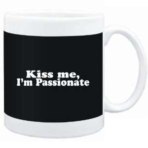  Mug Black  Kiss me, Im passionate  Adjetives Sports 