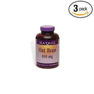  Natrol Oat Bran 850mg, 360 Tablets (Pack of 3) Health 