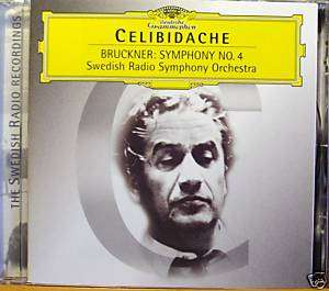 BrucknerSymphony No.4~Celibidache DGG GERMANY OOP   