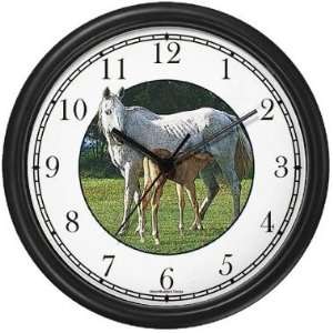  Horses   Mare & Foal Nursing Wall Clock by WatchBuddy 