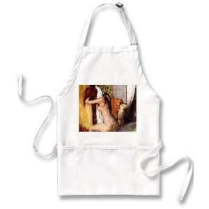  After Bathing 2 By Edgar Degas Apron