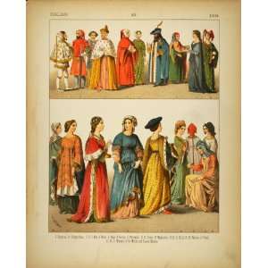  1882 Costume Italian Doge of Venice Cimabue Women Men 