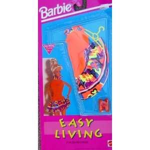  Barbie Easy Living Fashions Flourescent Orange/Purple 