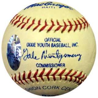 Hank Aaron Autographed Signed MacGregor Baseball Best Wishes PSA/DNA 