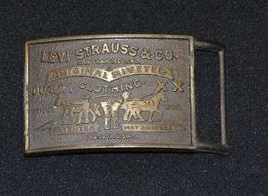 Vintage LEVIS STRAUSS & CO. Belt Buckle  