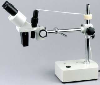 10X 20X Stereo Boom Arm Microscope w Light + USB Camera 013964567335 