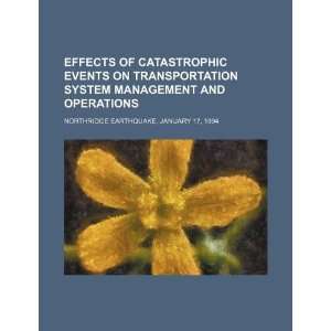  Effects of catastrophic events on transportation system 