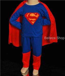 HALLOWEEN Party Superman Kid Cosplay Costume Size 5T 6T  