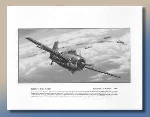 WWII Aviation Art Grumman F4F Wildcat  