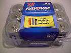  pack of d cell rayovac batteries  6 