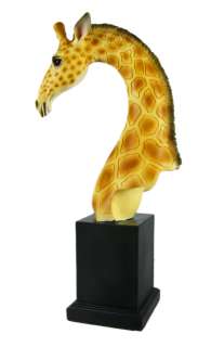 Beautiful Giraffe Head Mini Bust Statue Africa Wild  