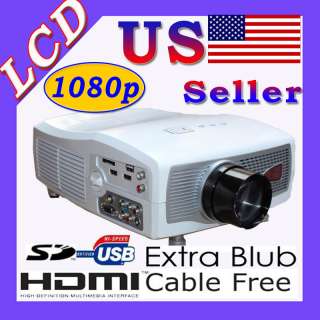 NEW LCD Projector HDMI 1080i HD for PS3 WII PC LAPTOP  