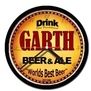  GARTH beer and ale cerveza wall clock 