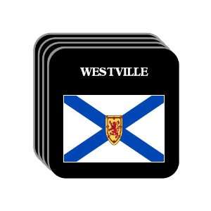  Nova Scotia   WESTVILLE Set of 4 Mini Mousepad Coasters 