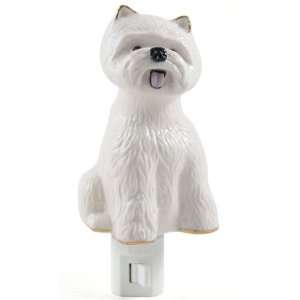  Westie Terrier Porcelain Night Light