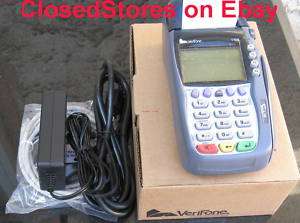 Vx570 6MB Memory/Dual Comm with LARGER Paper roll by VeriFone + 1 year 