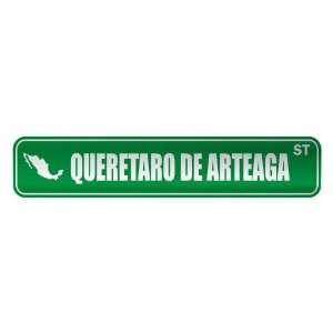   QUERETARO DE ARTEAGA ST  STREET SIGN CITY MEXICO