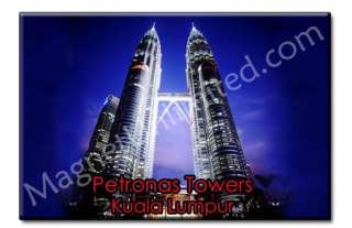 Petronas Twin Towers   Malaysia Souvenir Fridge Magnet  