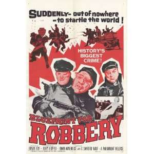  Blueprint for Robbery (1961) 27 x 40 Movie Poster Style A 