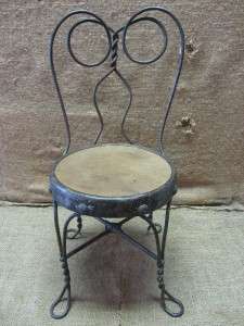   Ice Cream Chair  Antique Old Stool Parlor Soda Fountain 7045  