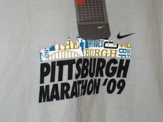 NIKE Pittsburgh Marathon 2009 T Shirt L NWT Reflective  