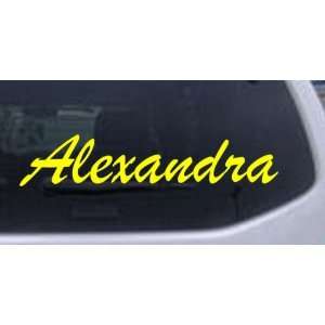  Alexandra Car Window Wall Laptop Decal Sticker    Yellow 