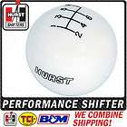   WHITE SHIFTER SHIFT BALL KNOB MUSTANG 6 SPEED T56 12MM X 1.75 THREAD