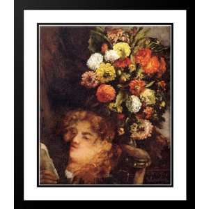  Courbet, Gustave 20x23 Framed and Double Matted Head Of A 