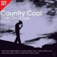 COUNTRY COOL VOL. 2 Charley Pride Johnny Cash 2 CD NEW  