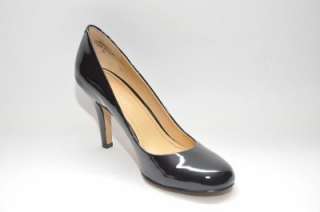NINE WEST Ambitious Black Patent Leather Pump Heels Women Shoes 6 M 