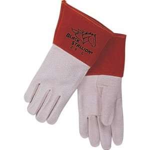   Grain Pigskin MIG Welding Gloves   Long Cuff   Small