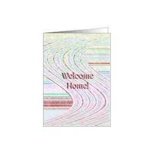  welcome home, modern abstact curved design Card Health 