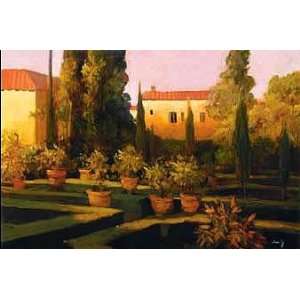 Philip Craig 36W by 24H  Verona Garden CANVAS Edge #5 3/4 L&R 