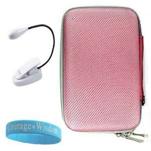  Pink Hard Cube Carrying Case for E Book Barnes and Nobles 