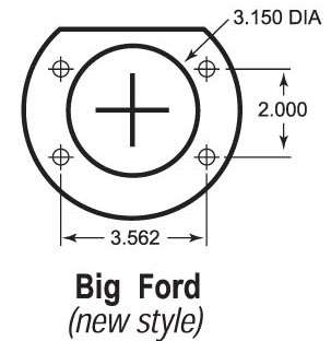 Inch Ford Big Ford New Style Axle Retainer Plates  
