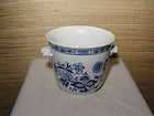 Hutschenreuther Blue and White Onion Handled Vase Bowl 