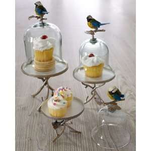  Janice Minor Medium Feathered Friends Cupcake Stand 