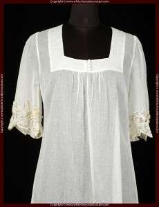 NEW WHISTLES LONDON Embellished Sheer Cotton Dress 8 M  