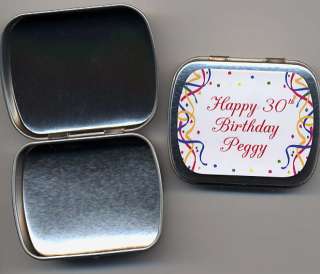 80th 85th 90th Birthday Party Favors Mint Tins 3 design  