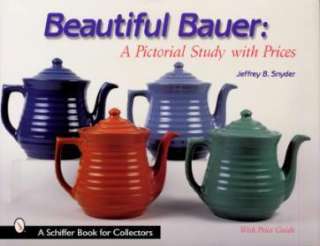 Bauer Pottery ID Reference Book Colors Marks Prices Etc  