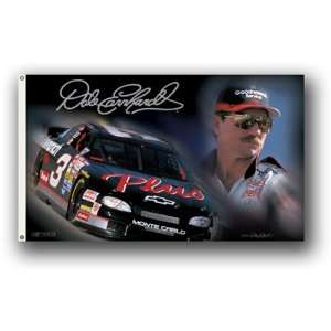 Dale Earnhardt #3 NASCAR 3 x 5 Premier 2 Sided Banner Flag  