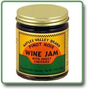 Pinot Noir Wine Jam   11 oz glass jar.  Grocery & Gourmet 