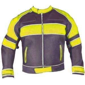  NEW MENS HOT WEATHER MESH MOTORCYCLE JACKET YELLOW 38 