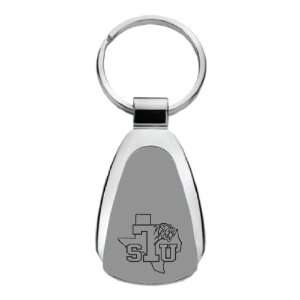  Texas Southern University   Teardrop Keychain   Silver 