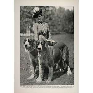  1902 Print St. Saint Bernard Dogs Our Bobs Marvel Croft 