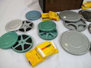  BARNETT BAJA Storage Box w/ 8mm Projector Movie Film Metal Reels