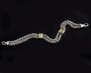 David Yurman Mens Cable Double Wheat Chain 8 Bracelet  