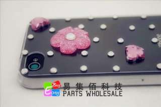   Nice Flowers Bling Crystal iphone 4G 4S Cover/Case Elegant F05  