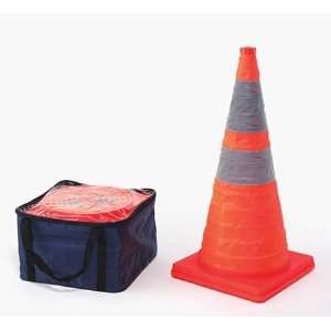  JACKSON SAFETY 30633 Traffic Cone Collapsible, 28 in, PK4 