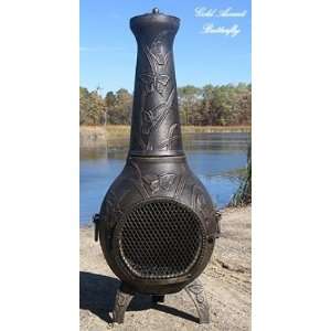  ALCH017GAGKLP Gas Powered Butterfly Chiminea Outdoor 